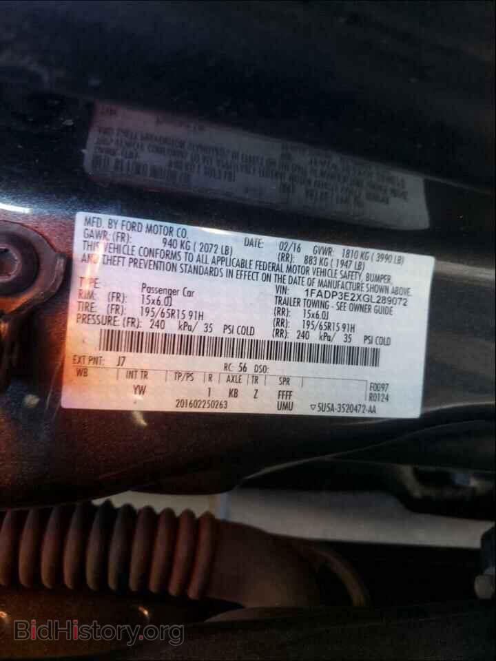 2016 FORD FOCUS - VIN: 1FADP3E2XGL289072 - Photo 10