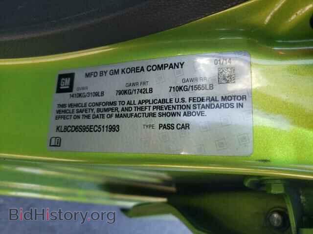 2014 CHEVROLET SPARK - VIN: KL8CD6S95EC511993 - Фото 10