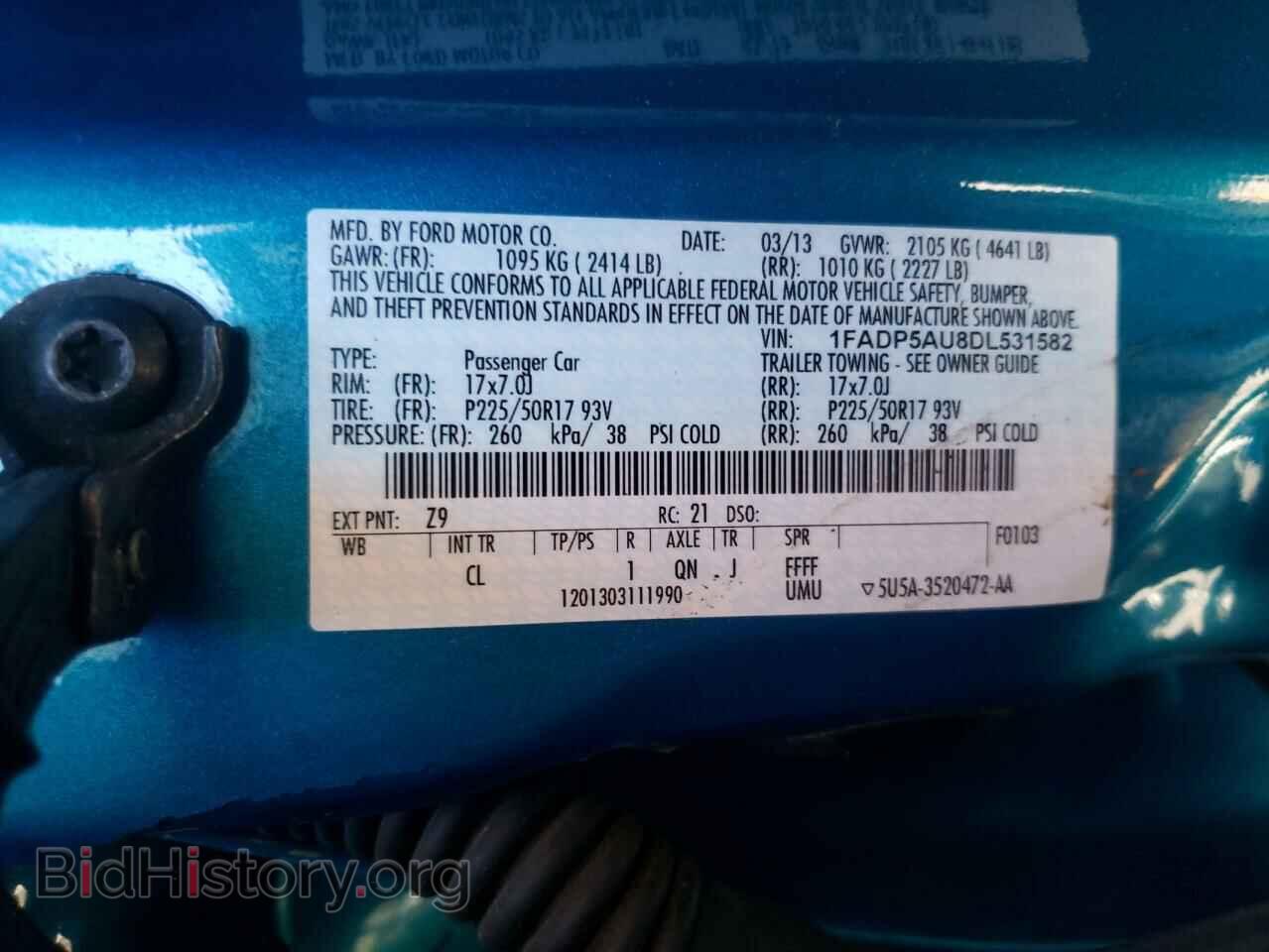 2013 FORD CMAX - VIN: 1FADP5AU8DL531582 - Фото 10