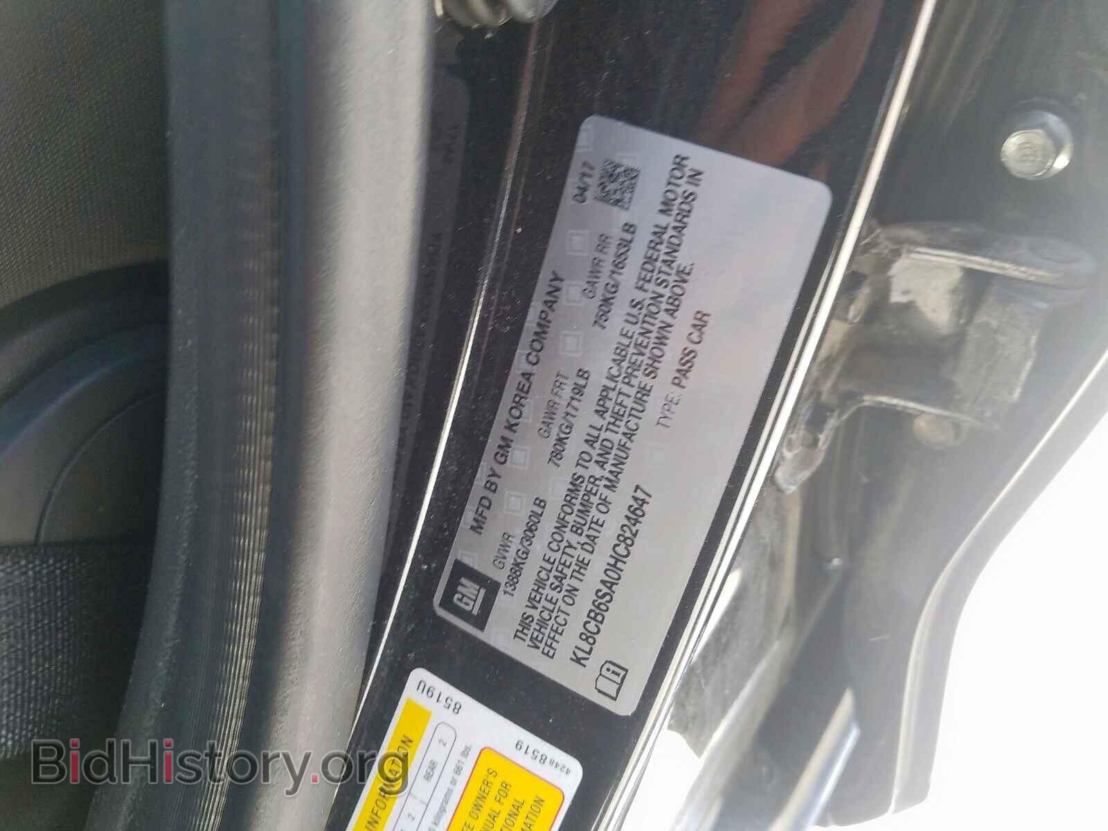2017 CHEVROLET SPARK - VIN: KL8CB6SA0HC824647 - Фото 10