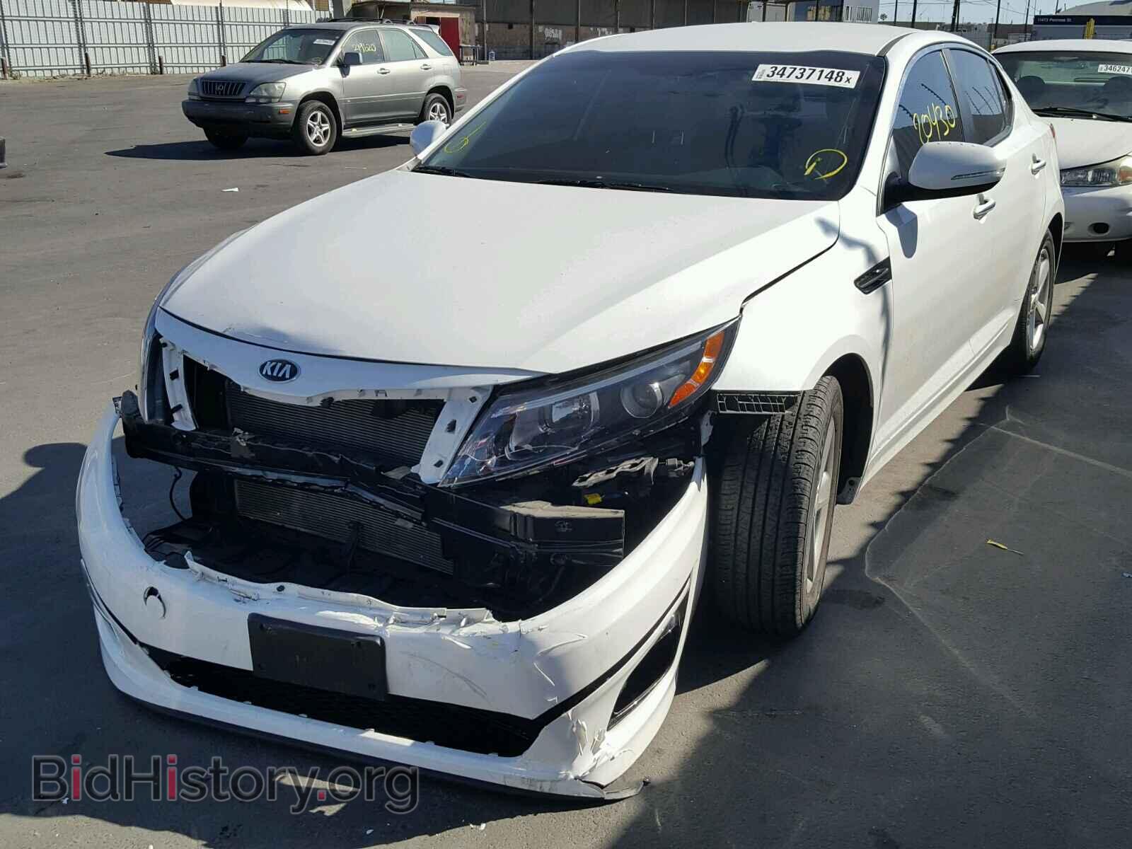 2015 KIA OPTIMA - VIN: KNAGM4A77F5664763 - Фото 2