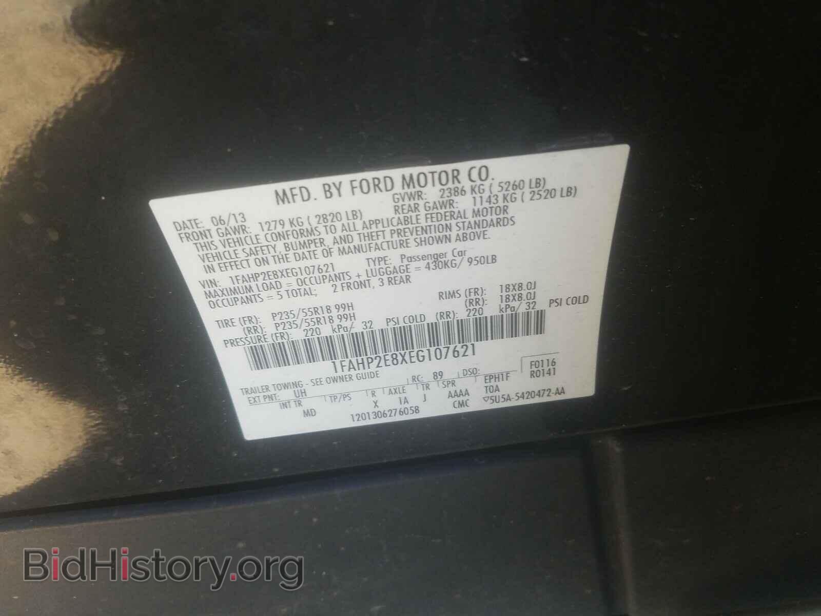 2014 FORD TAURUS - VIN: 1FAHP2E8XEG107621 - Photo 10
