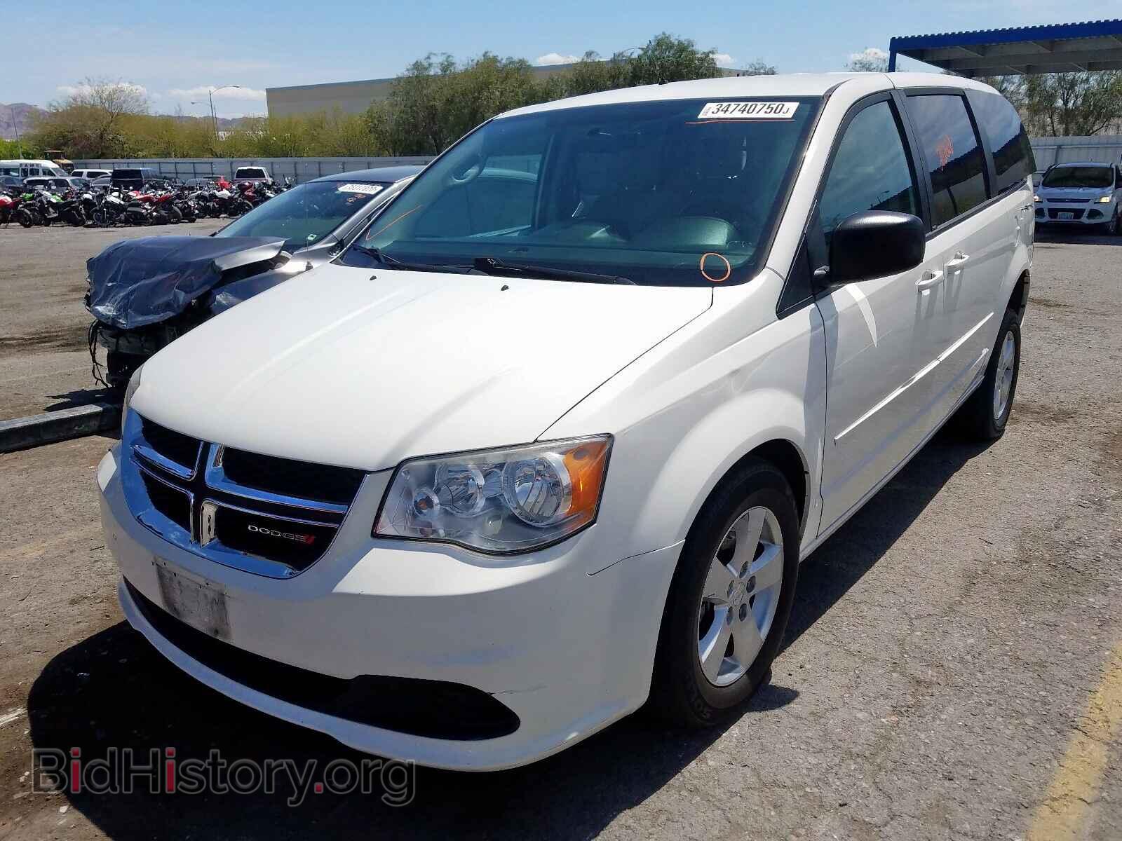 2013 DODGE CARAVAN - VIN: 2C4RDGBGXDR628352 - Фото 2