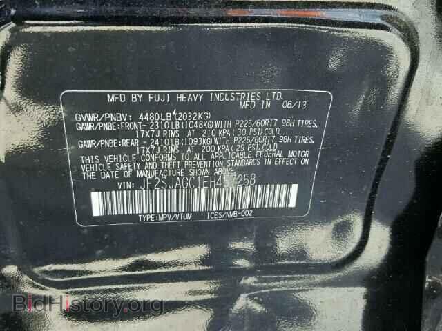 2014 SUBARU FORESTER - VIN: JF2SJAGC1EH457258 - Фото 10