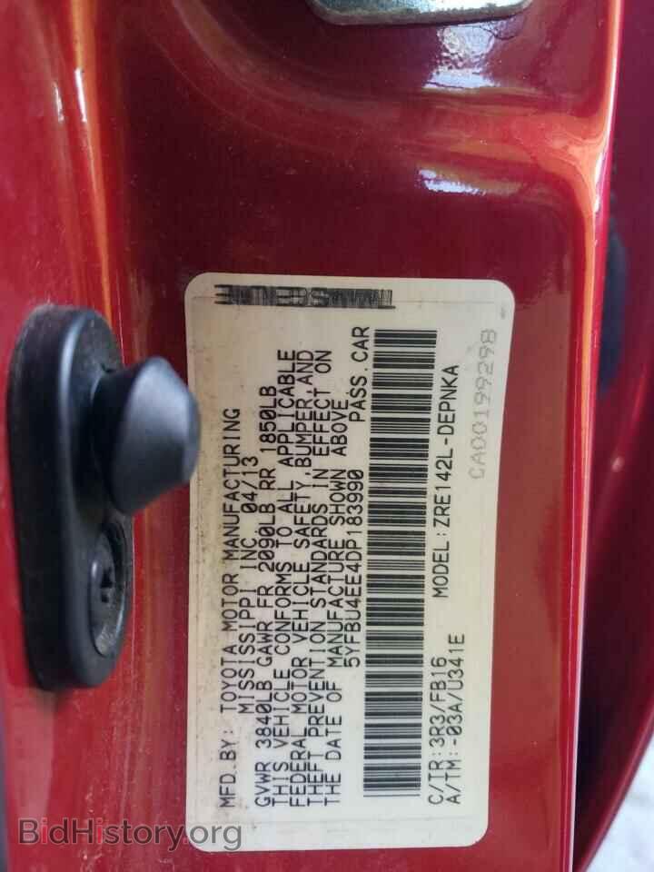 2013 TOYOTA COROLLA - VIN: 5YFBU4EE4DP183990 - Photo 10