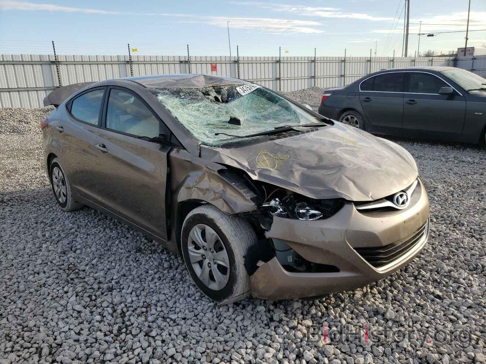 Photo 5NPDH4AE3GH725598 - HYUNDAI ELANTRA 2016