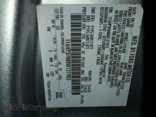 2011 FORD FOCUS - VIN: 1FAHP3FN8BW121903 - Фото 10