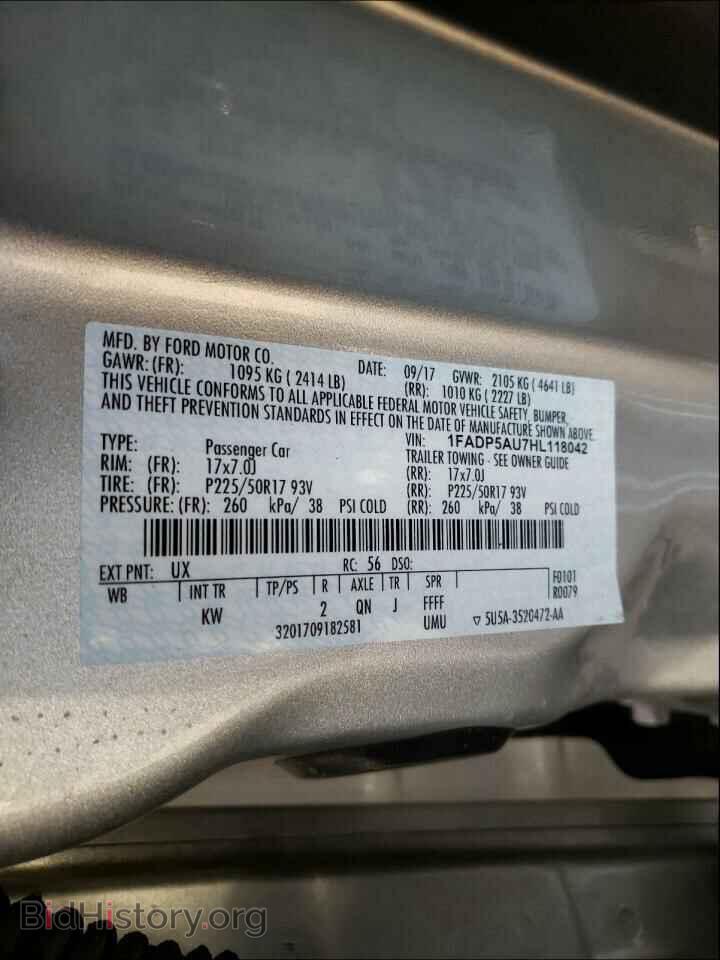 2017 FORD CMAX - VIN: 1FADP5AU7HL118042 - Фото 10
