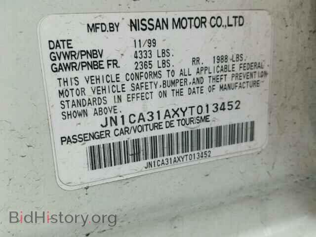 2000 NISSAN MAXIMA - VIN: JN1CA31AXYT013452 - Фото 9