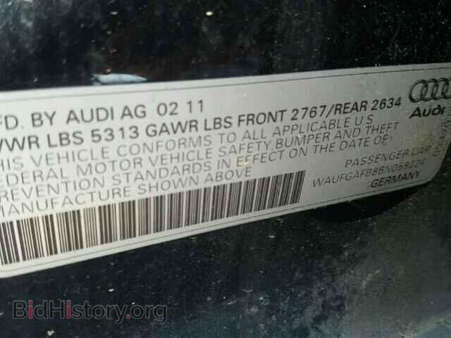 2011 AUDI A6 - VIN: WAUFGAFB8BN059224 - Фото 10