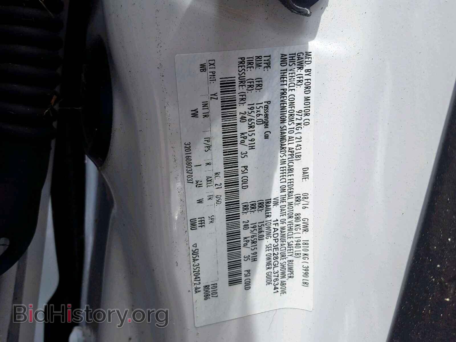 2016 FORD FOCUS - VIN: 1FADP3E28GL376341 - Photo 10
