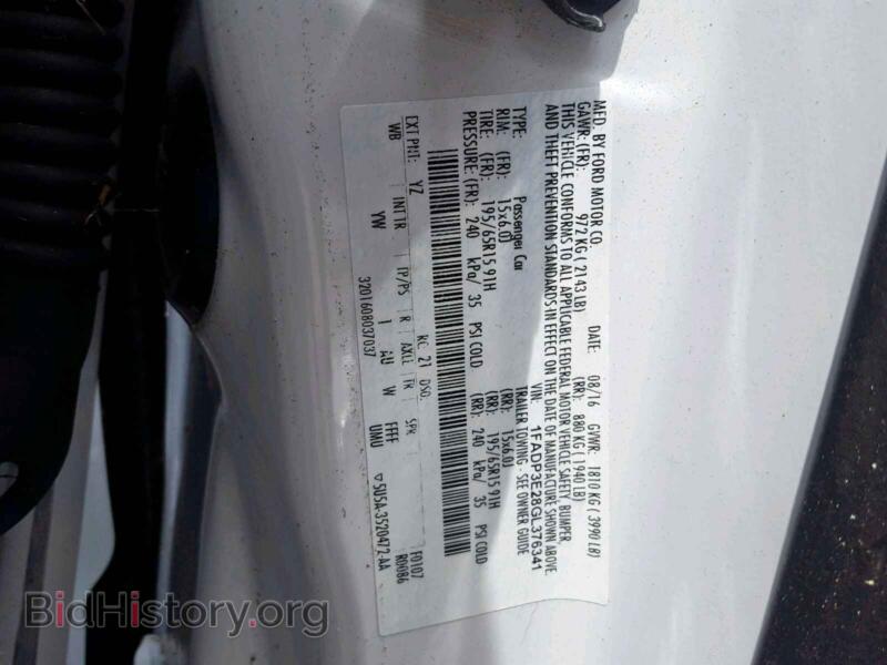 2016 Ford FOCUS (VIN 1FADP3E28GL376341) — photo 10 of 10