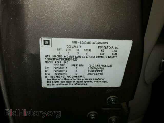 1999 CADILLAC DEVILLE - VIN: 1G6KD54Y8XU804420 - Фото 10