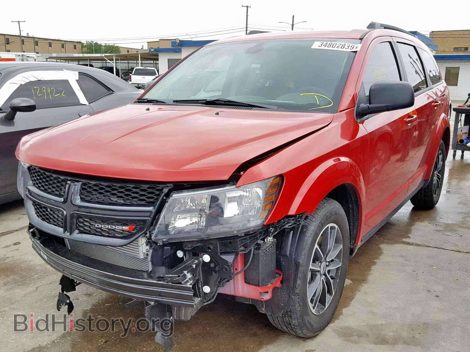 2018 DODGE JOURNEY SE - VIN: 3C4PDCAB8JT535344 - Фото 2