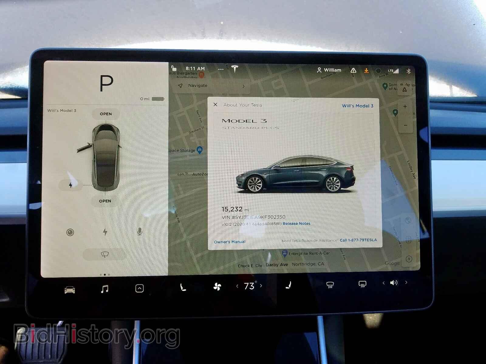 2019 TESLA MODEL 3 - VIN: 5YJ3E1EA9KF302350 - Фото 8