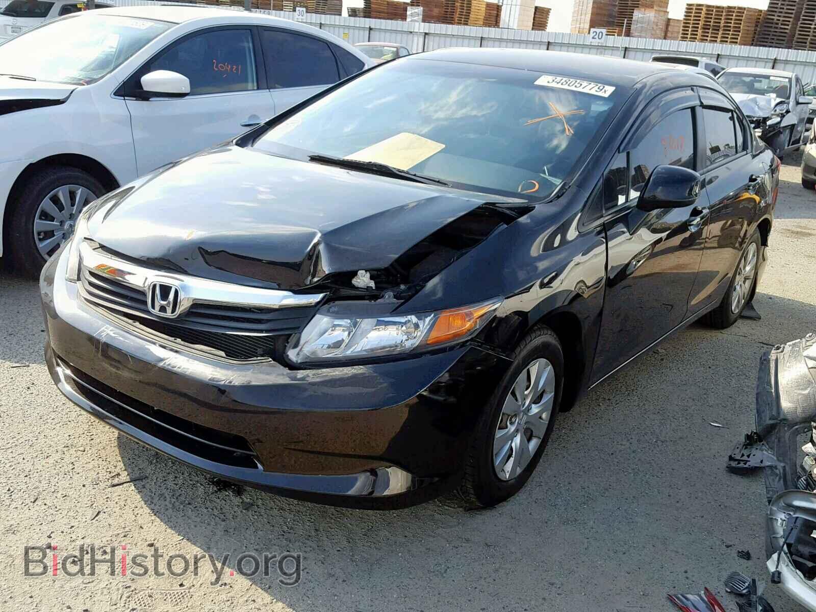 2012 HONDA CIVIC LX - VIN: 19XFB2F54CE338967 - Фото 2