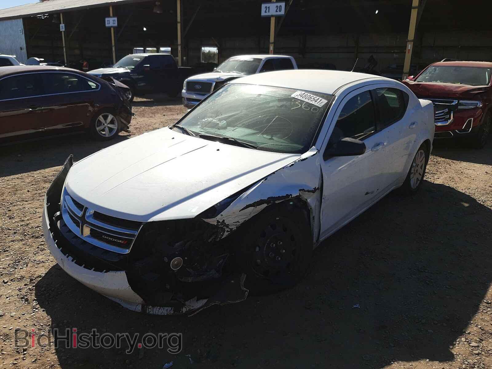 2014 DODGE AVENGER - VIN: 1C3CDZAG5EN154672 - Фото 2