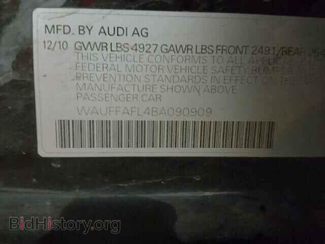 2011 AUDI A4 - VIN: WAUFFAFL4BA090909 - Photo 10