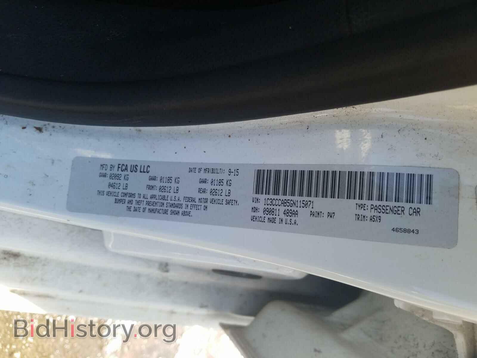 2016 CHRYSLER 200 - VIN: 1C3CCCAB5GN115071 - Фото 10