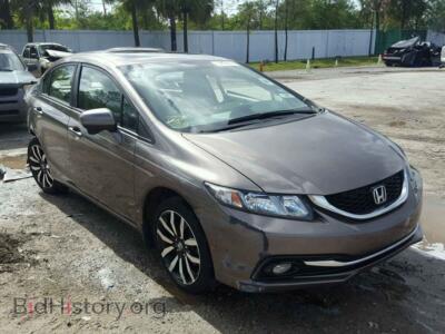 2014 Honda CIVIC Civic EXL, бежевый — VIN 19XFB2F91EE009861, Copart