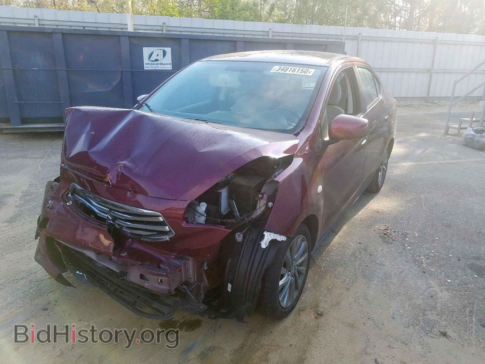2019 MITSUBISHI MIRAGE - VIN: ML32F3FJ8KHF07103 - Фото 2