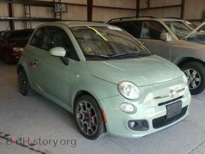 2012 Fiat 500 500 Sport, green — VIN 3C3CFFBR8CT109876, Copart
