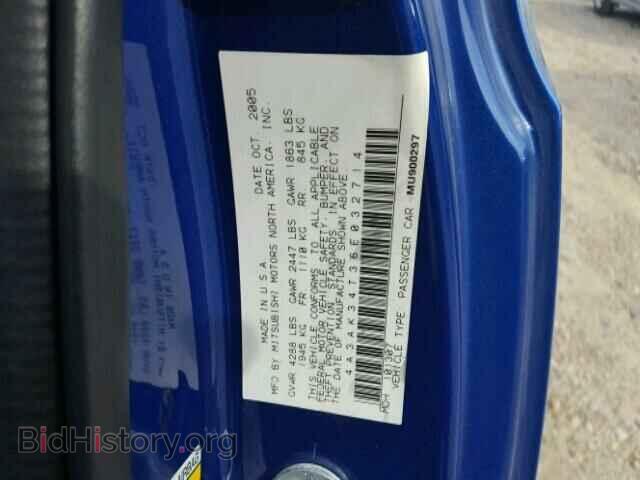 2006 MITSUBISHI ECLIPSE - VIN: 4A3AK34T36E032714 - Фото 10