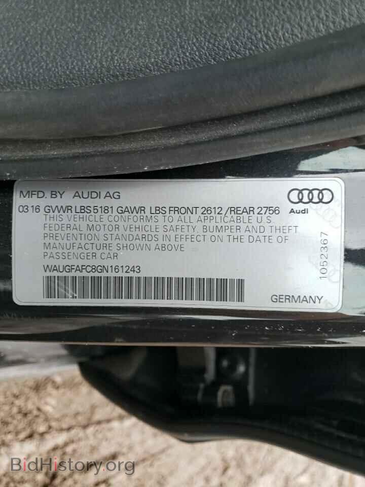 2016 AUDI A6 - VIN: WAUGFAFC8GN161243 - Фото 10