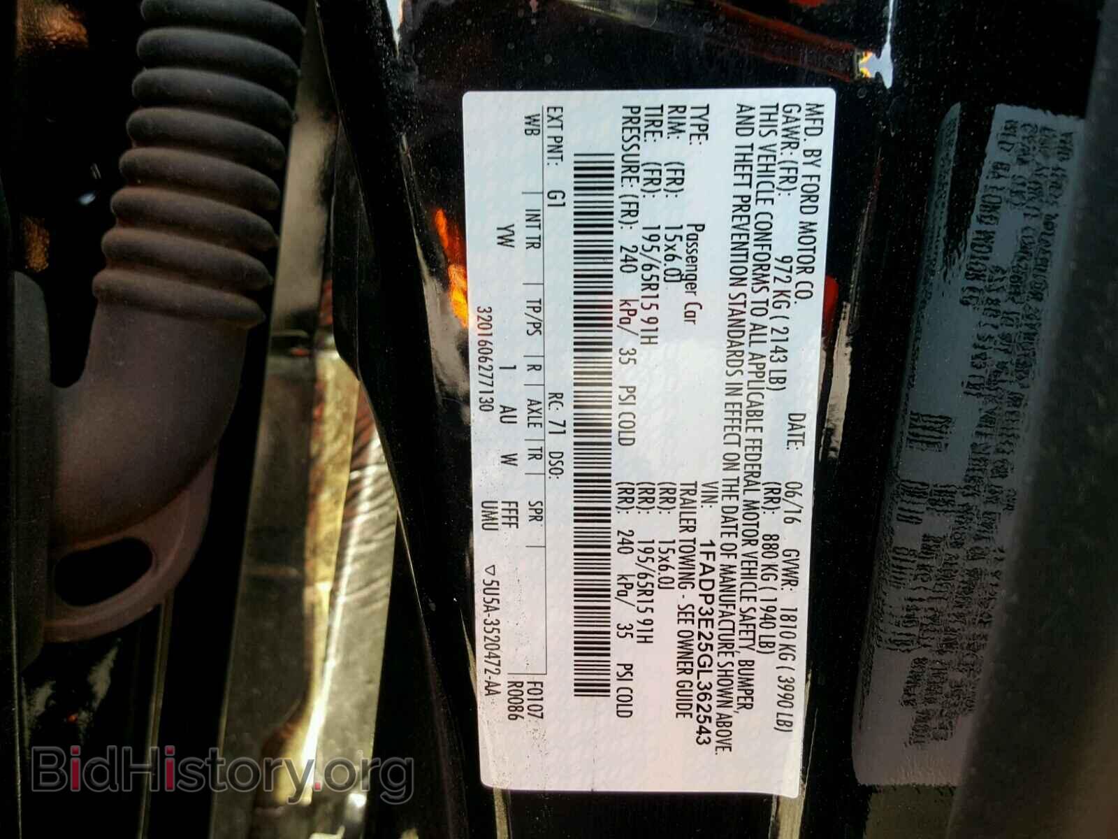2016 FORD FOCUS - VIN: 1FADP3E25GL362543 - Photo 10