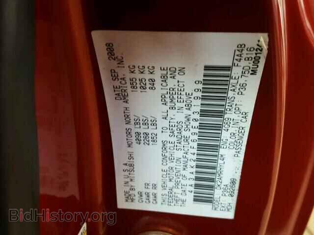 2009 MITSUBISHI ECLIPSE - VIN: 4A3AK24F69E031999 - Фото 10