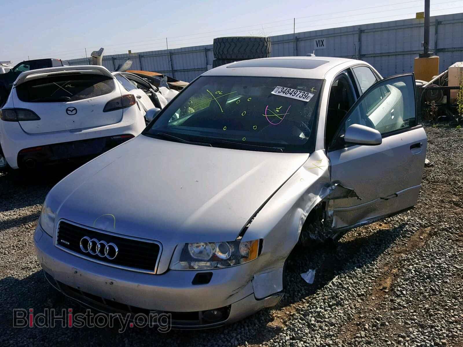 2005 AUDI A4 - VIN: WAULC68E25A122168 - Фото 2