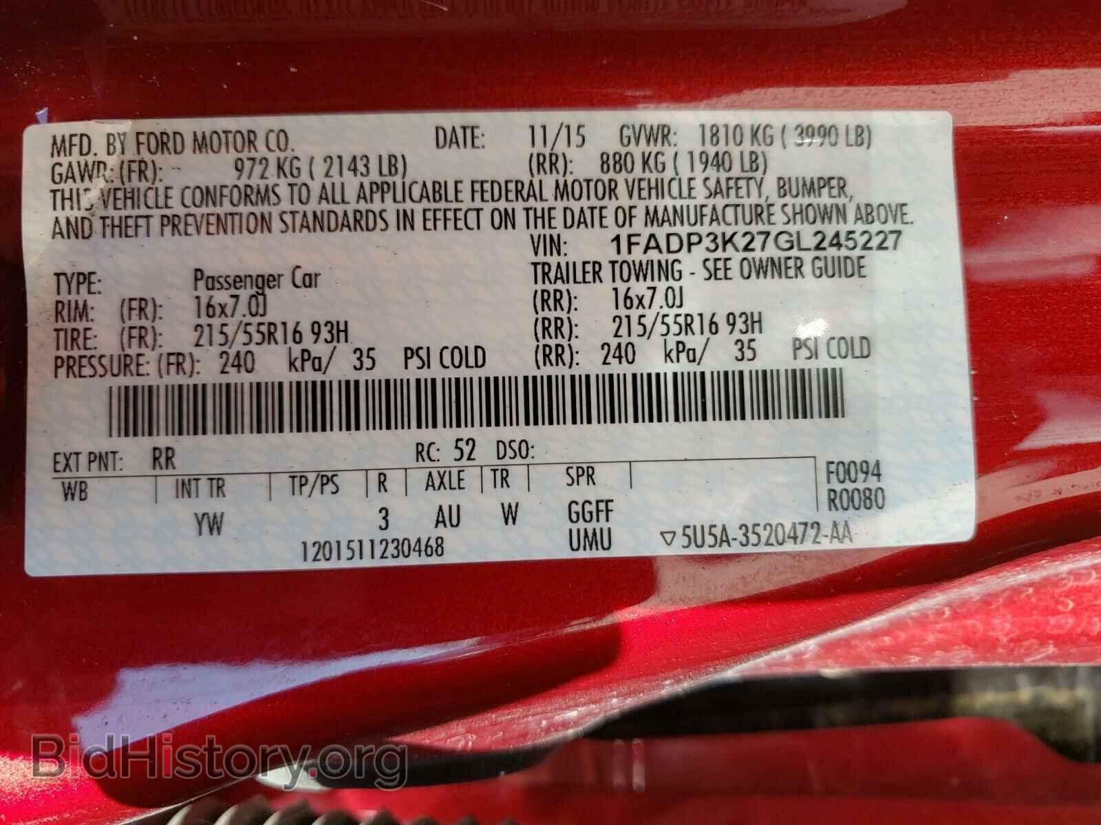 2016 FORD FOCUS - VIN: 1FADP3K27GL245227 - Photo 10