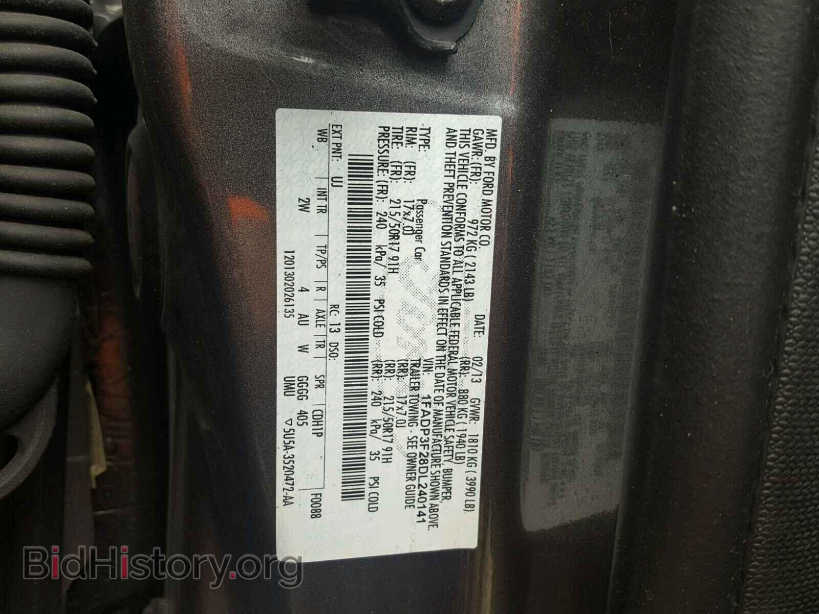 2013 FORD FOCUS - VIN: 1FADP3F28DL240141 - Photo 10