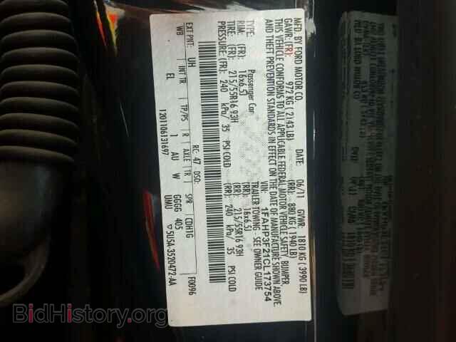 2012 FORD FOCUS - VIN: 1FAHP3F21CL173754 - Photo 10