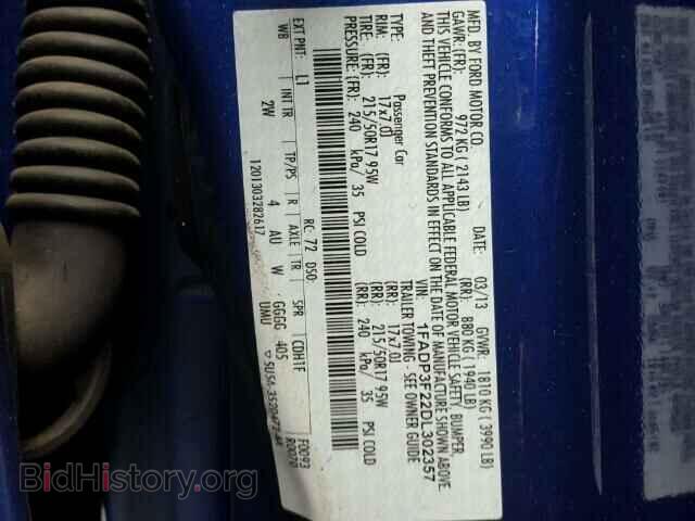 2013 FORD FOCUS - VIN: 1FADP3F22DL302357 - Photo 10
