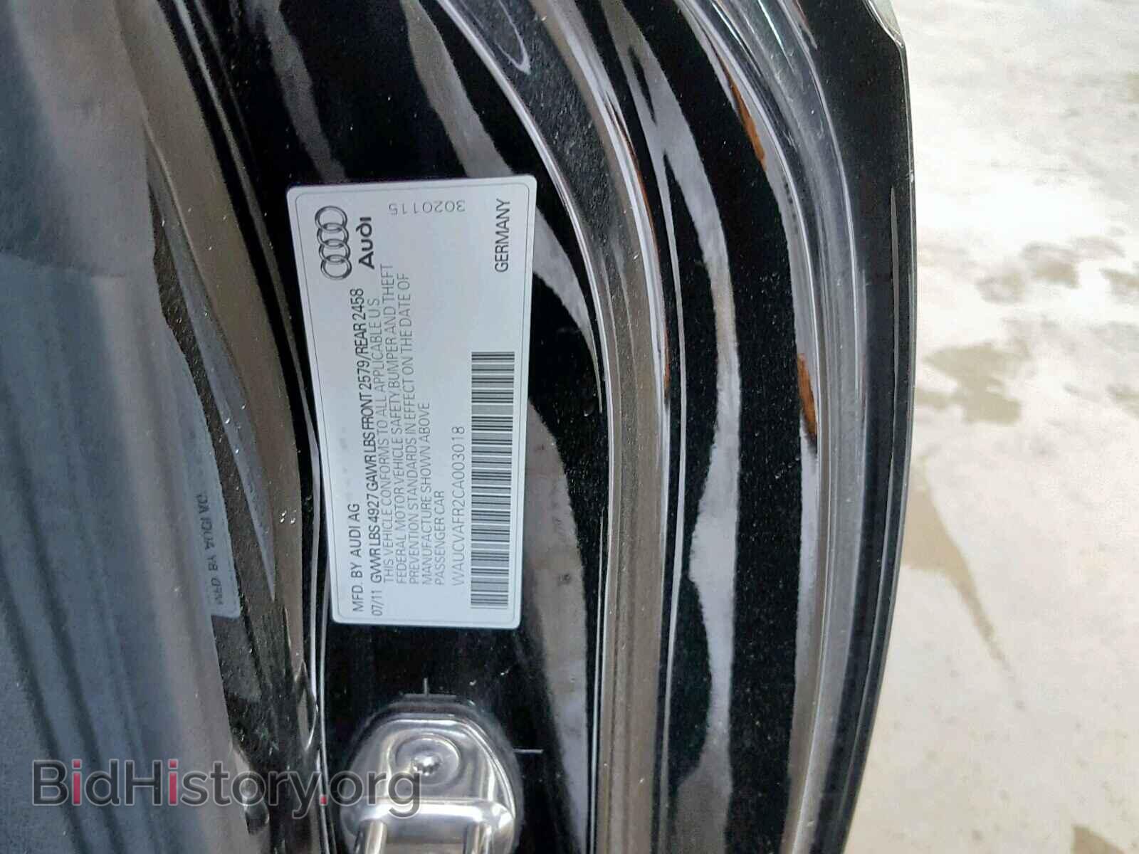 2012 AUDI S5/RS5 - VIN: WAUCVAFR2CA003018 - Фото 10