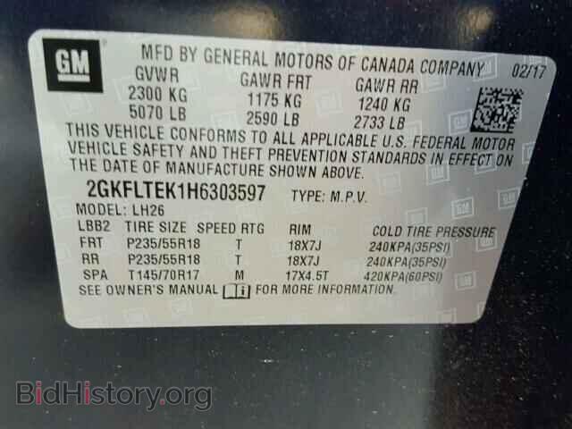 2017 GMC TERRAIN - VIN: 2GKFLTEK1H6303597 - Photo 10