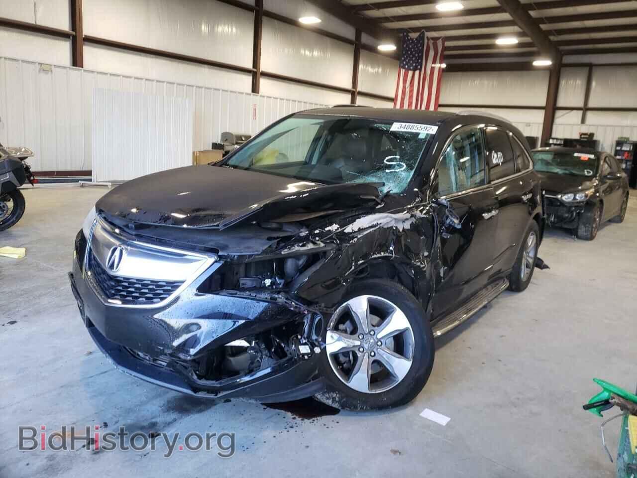 2014 ACURA MDX - VIN: 5FRYD3H25EB006558 - Фото 2