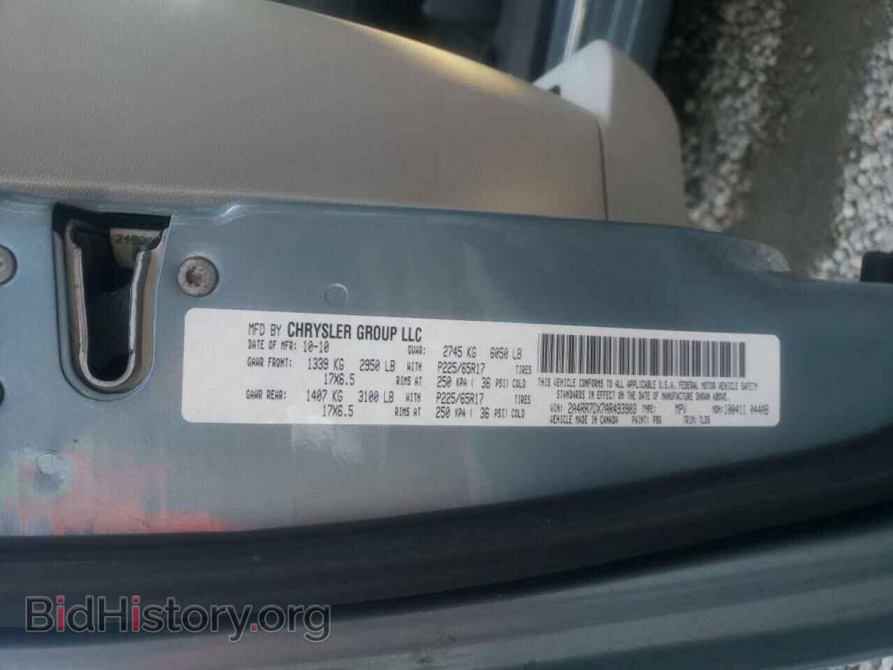 2010 CHRYSLER MINIVAN - VIN: 2A4RR7DX7AR493903 - Photo 10