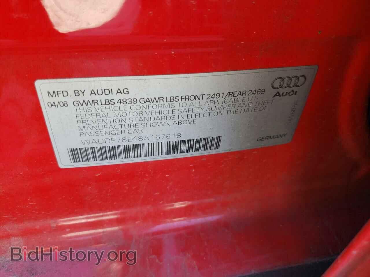 2008 AUDI A4 - VIN: WAUDF78E48A167618 - Photo 10