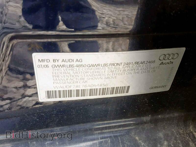 2006 Audi A4 (VIN WAUDF78E76A054856) — photo 10 of 10