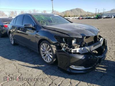 2014 Acura RLX RLX Advanc, черный — VIN JH4KC1F90EC007191, Copart