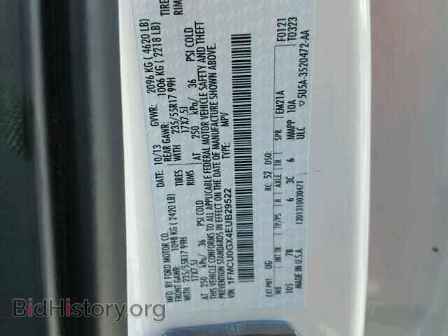 2014 FORD ESCAPE - VIN: 1FMCU0GX4EUB29522 - Фото 10
