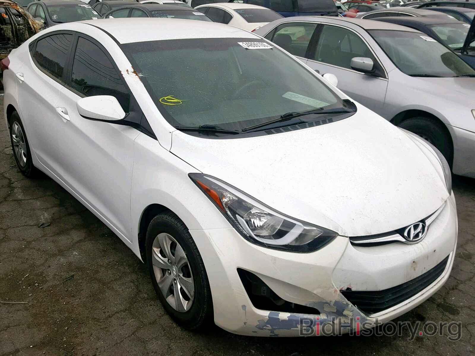 Photo 5NPDH4AE1GH709464 - HYUNDAI ELANTRA 2016