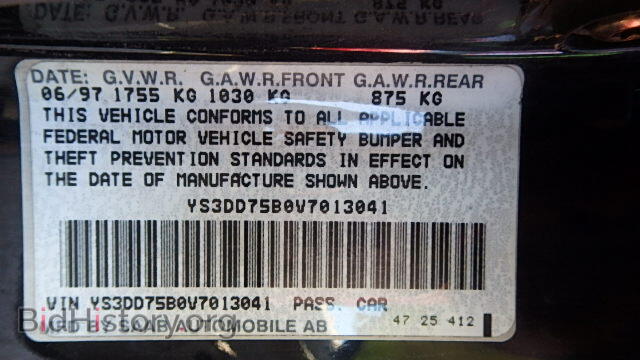 1997 SAAB 900 - VIN: YS3DD75B0V7013041 - Фото 9