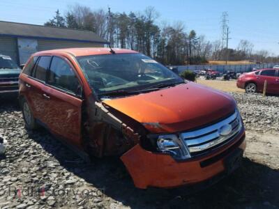 2007 Ford EDGE Edge SE, orange — VIN 2FMDK46CX7BB63697, Copart