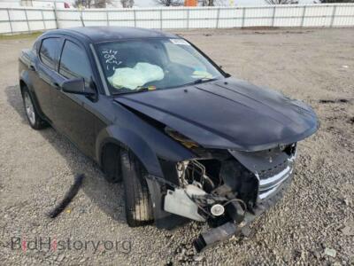 2013 Dodge AVENGER Avenger SE, черный — VIN 1C3CDZAB5DN563080, Copart