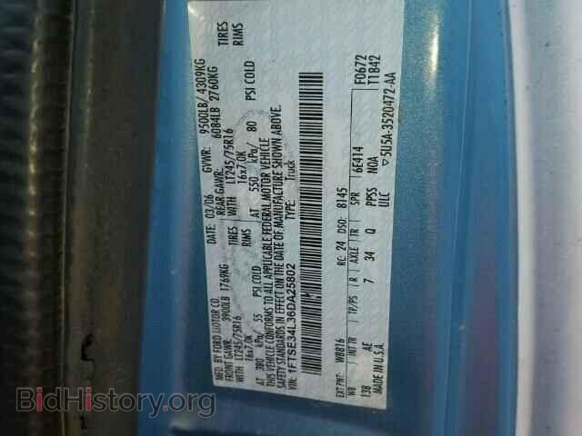 2006 FORD ECONOLINE - VIN: 1FTSE34L36DA25802 - Photo 10