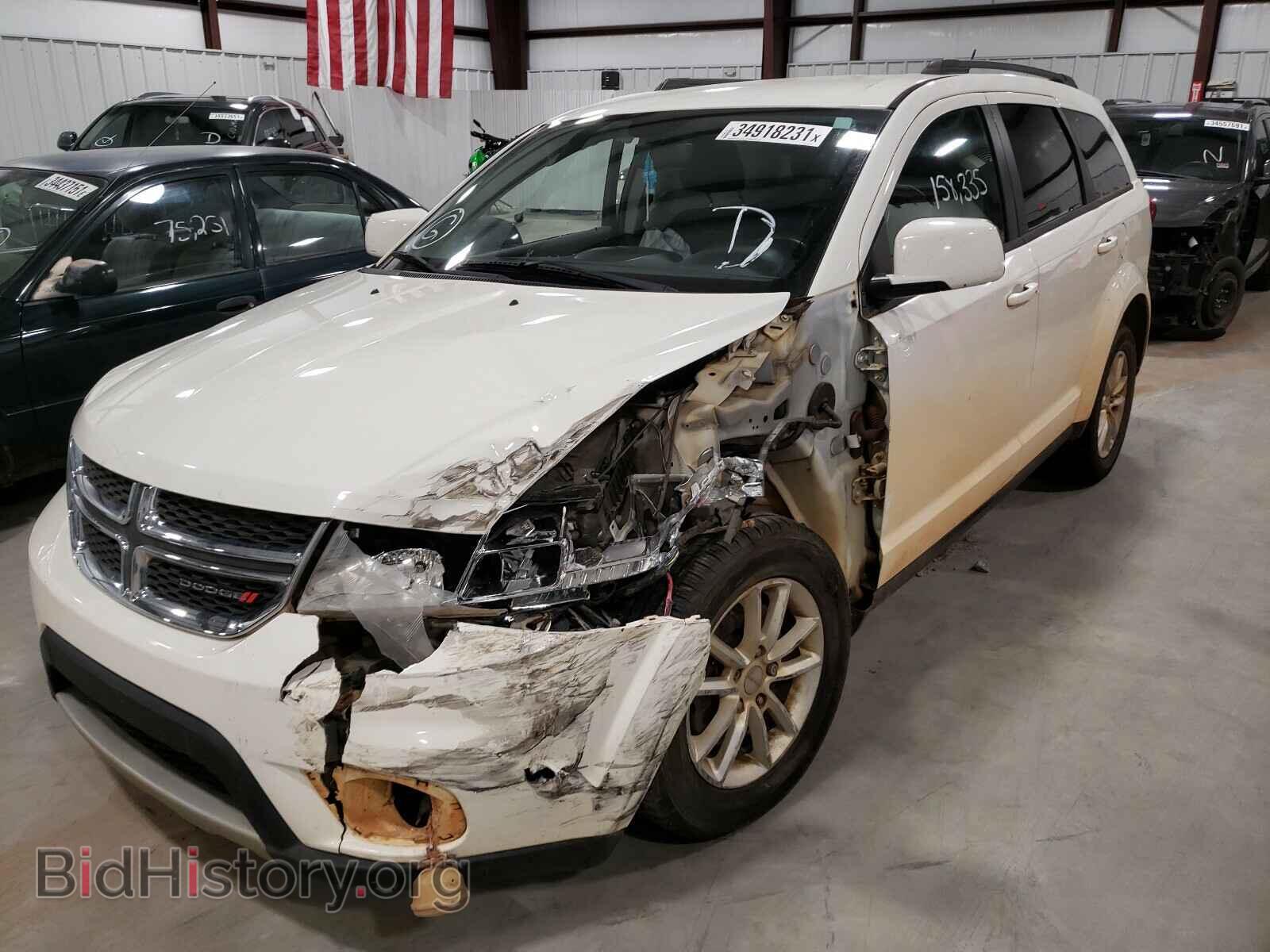 2014 DODGE JOURNEY - VIN: 3C4PDCBB1ET107135 - Фото 2