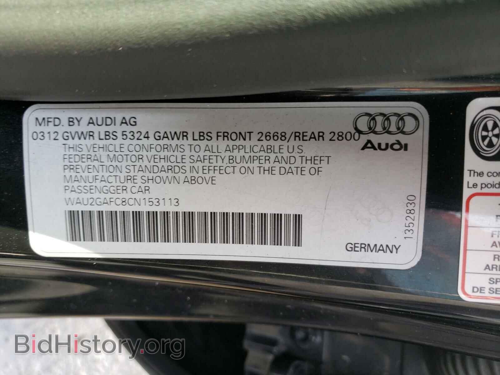 2012 AUDI A7 - VIN: WAU2GAFC8CN153113 - Photo 10